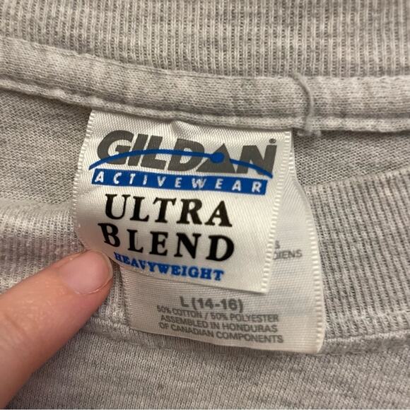 Vintage L Y2K 2000 Millennium short sleeve cropped t-shirt Bike Week gray FL - Picture 4 of 7